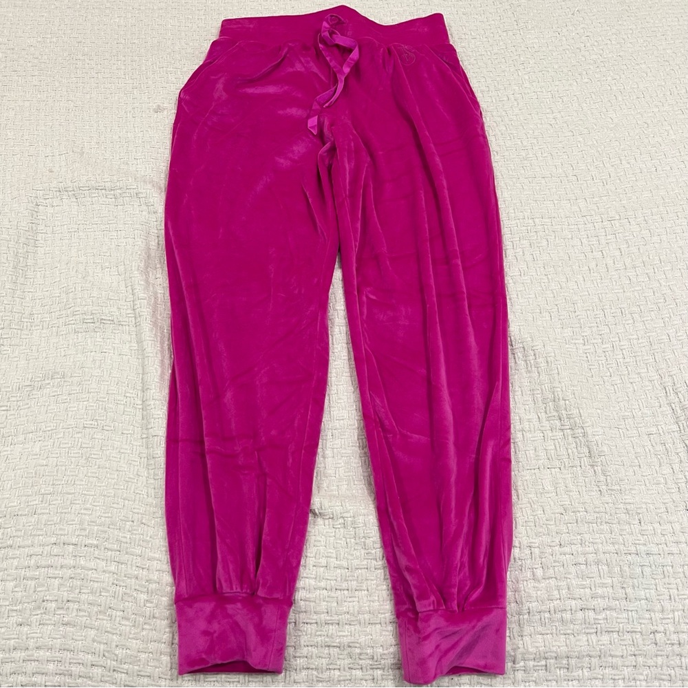 Victoria’s Secret Pink Velour Joggers High Waisted Soft Sweatpants M